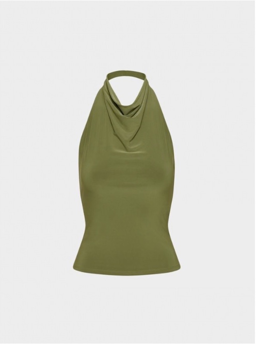 Wilfred TOWER Grotto Green Halter Cowl Neck Tank